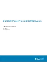 Предварительный просмотр 1 страницы Dell EMC PowerProtect DD9900 Installation Manual