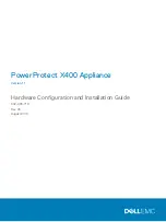 Preview for 1 page of Dell EMC PowerProtect X400 Hardware Configuration And Installation Manual