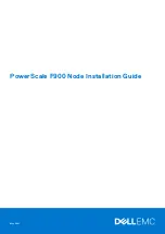 Предварительный просмотр 1 страницы Dell EMC PowerScale F900 Installation Manual