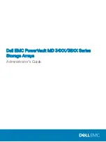 Preview for 1 page of Dell EMC PowerVault MD 3400 Administrator'S Manual