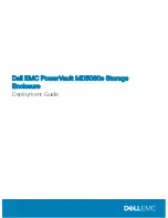 Предварительный просмотр 1 страницы Dell EMC PowerVault MD3060e Deployment Manual