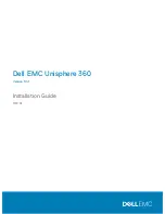 Dell EMC Unisphere 360 Installation Manual предпросмотр