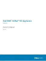 Preview for 1 page of Dell EMC VxRail 60 Appliance Owner'S Manual