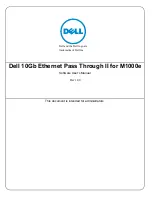 Preview for 1 page of Dell 10Gb Ethernet Pass Through II User Manual