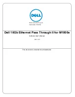 Предварительный просмотр 1 страницы Dell 10Gb Ethernet Pass Through II User Manual