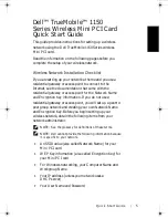 Preview for 1 page of Dell 1150 Series Quick Start Manual