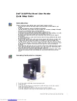 Dell 1401FP Quick Setup Manual предпросмотр