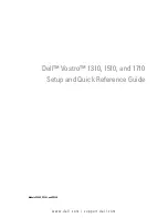 Dell 1510 - Vostro - Core 2 Duo 2.1 GHz Setup And Quick Reference Manual предпросмотр