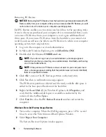 Preview for 58 page of Dell 1510 - Vostro - Core 2 Duo 2.1 GHz Setup And Quick Reference Manual