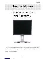 Dell 1707FPc Service Manual preview