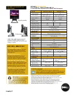 Preview for 2 page of Dell 1909W - UltraSharp - 19" LCD Monitor Specifications