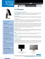 Preview for 1 page of Dell 2005FPW - UltraSharp - 20.1" LCD Monitor Specifications