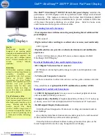 Preview for 1 page of Dell 2007FP - UltraSharp - 20.1" LCD Monitor Brochure & Specs