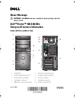 Dell 220s - Vostro - 2 GB RAM Setup And Features Information предпросмотр