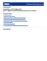 Preview for 11 page of Dell 2350 - Wireless WLAN Broadband Router User Manual