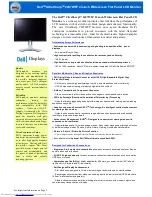 Preview for 1 page of Dell 2407WFP - UltraSharp - 24" LCD Monitor Brochure & Specs