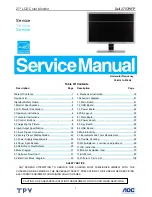 Dell 2707WFP - UltraSharp - 27" LCD Monitor Service Manual preview