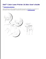 Dell 3110 Color Laser User Manual preview