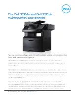 Dell 3333DN Brochure & Specs предпросмотр