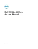 Preview for 1 page of Dell 3333DN Service Manual