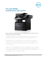 Preview for 1 page of Dell 3335DN Brochure & Specs