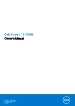 Предварительный просмотр 1 страницы Dell 3568 Owner'S Manual