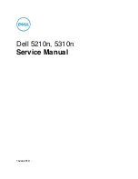 Preview for 1 page of Dell 5210n Mono Laser Printer Service Manual