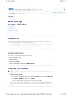 Предварительный просмотр 1 страницы Dell 9200 Service Manual
