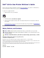 Preview for 1 page of Dell 946 User Manual
