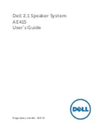 Dell AE415 User Manual preview