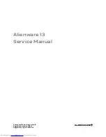 Dell Alienware 13 Service Manual preview