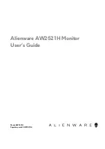 Preview for 1 page of Dell Alienware AW2521H User Manual