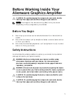 Preview for 5 page of Dell Alienware Graphics Amplifier User Manual