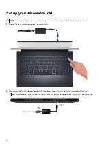 Предварительный просмотр 4 страницы Dell Alienware x14 Setup And Specifications