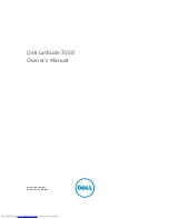 Preview for 1 page of Dell :atitude 3550 Owner'S Manual