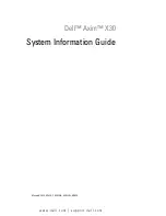 Preview for 3 page of Dell Axim X30 System Information Manual