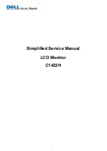 Dell C1422H Simplified Service Manual preview