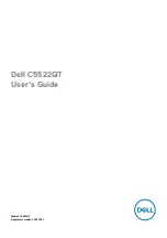 Dell C5522QT User Manual preview