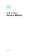 Dell Color Laser Printer 2130cn Service Manual предпросмотр