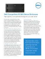 Preview for 1 page of Dell Compellent SC280 Specifications