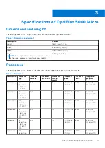 Preview for 11 page of Dell D15U Setup And Specifications