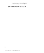 Dell D420 - Latitude Notebook Computer Quick Reference Manual preview