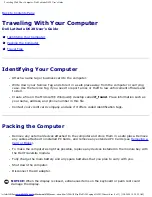 Предварительный просмотр 74 страницы Dell D620 - Latitude Laptop Computer System Core Duo Processor Wireless XP Pro User Manual