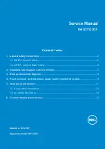 Preview for 1 page of Dell D7523QTc Service Manual