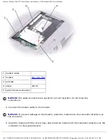 Предварительный просмотр 21 страницы Dell D800 - Latitude 15.4" Notebook Service Manual