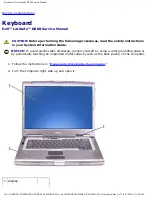 Preview for 34 page of Dell D800 - Latitude 15.4" Notebook Service Manual