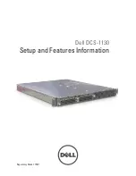 Предварительный просмотр 1 страницы Dell DCS-1130 Setup And Features Information