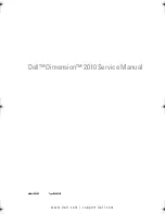 Dell Dimension 2010 Service Manual preview