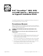 Preview for 5 page of Dell Dimension 2400 Series Installation Manual