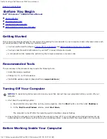 Preview for 2 page of Dell Dimension 9200C Service Manual